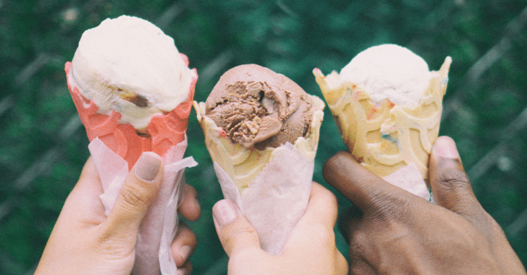 Cedar Crest Ice Cream Factory and Parlor in Manitowoc, WI, near Mansion on the Lake, offering handcrafted ice cream in over 100 flavors